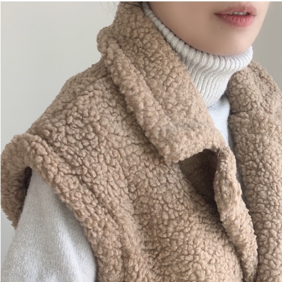 WINTER TEDDY LONG VEST - Picture 4 of 8